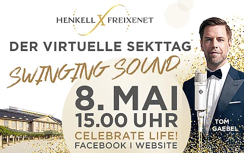 Virtueller Sekttag bei Henkell Freixenet mit Tom Gaebel