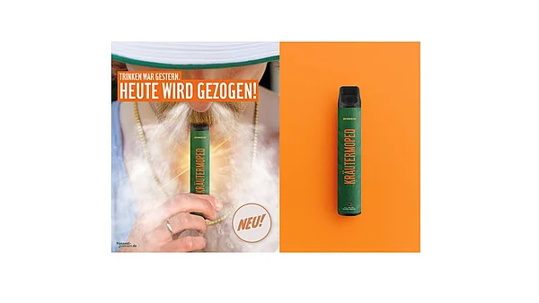April, April ... Kuemmerling steigt ins Vape-Business ein: Das „Kräuter-Moped“ rollt an